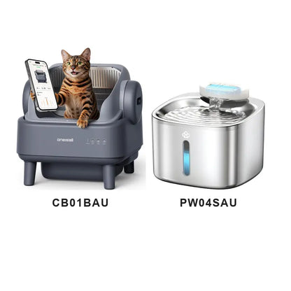 Sohochic Oneisall Smart Self-Cleaning Litter Box with Open-Top Design, APP Remote Control, and 11L Waste Drawer for Large Cats