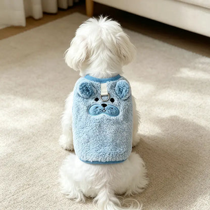 Fleece Pet Vest for Small Dogs & Cats, Warm Puppy Coat, Soft Pet Sweater, Winter Dog Clothes, Cozy Cold Weather Apparel for Puppies & Kittens, Indoor Outdoor Wear, Daily Walks. Indoor,Outdoor
