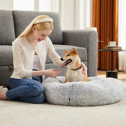 Sweetcrispy Large Orthopedic Memory Foam Dog Sofa Bed with 3-Sided Bolsters, Waterproof Detachable Cover, Non-Slip Base, and Enhanced Joint Relief - 20" L x 24" W x 8" H