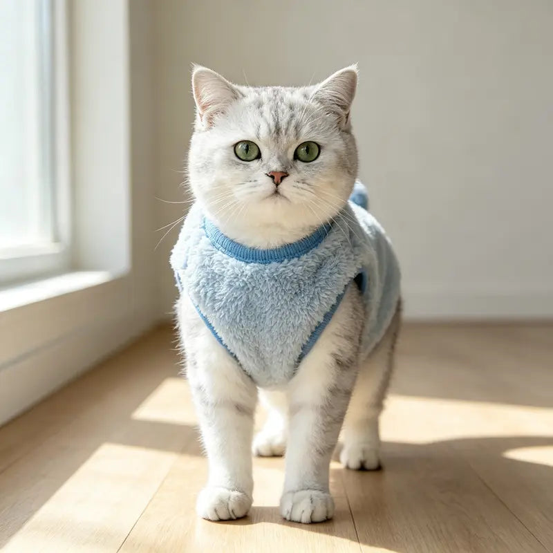 Fleece Pet Vest for Small Dogs & Cats, Warm Puppy Coat, Soft Pet Sweater, Winter Dog Clothes, Cozy Cold Weather Apparel for Puppies & Kittens, Indoor Outdoor Wear, Daily Walks. Indoor,Outdoor