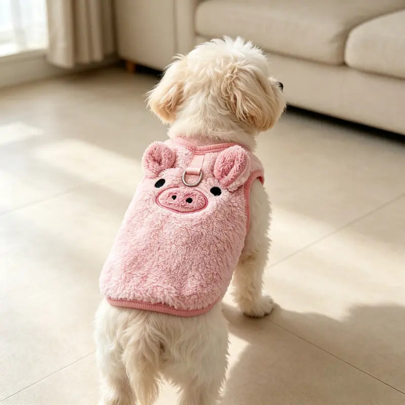 Fleece Pet Vest for Small Dogs & Cats, Warm Puppy Coat, Soft Pet Sweater, Winter Dog Clothes, Cozy Cold Weather Apparel for Puppies & Kittens, Indoor Outdoor Wear, Daily Walks. Indoor,Outdoor