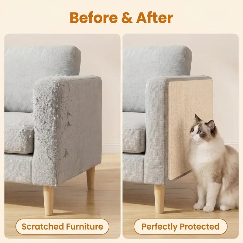 11.85" x 39.3" Anti-Scratch Protective Tape for Home Decor - Easy-Install Iridescent Stained Glass Decorative Sticker for Furniture, Leather Couch Arms, Corners, and Windows