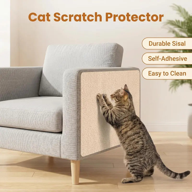 11.85" x 39.3" Anti-Scratch Protective Tape for Home Decor - Easy-Install Iridescent Stained Glass Decorative Sticker for Furniture, Leather Couch Arms, Corners, and Windows