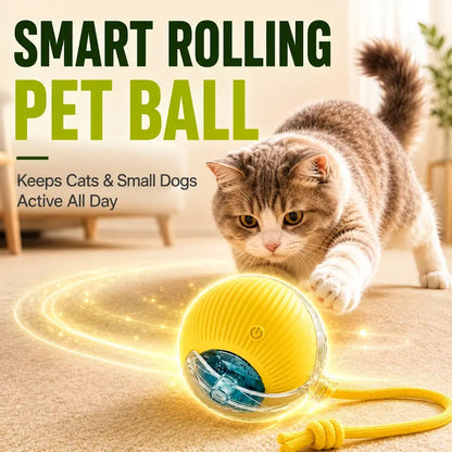 Interactive Smart Ball Dog Toy - Durable, Chew-Resistant, Automatic Obstacle Avoidance for Year-Round Indoor Exercise and Playtime