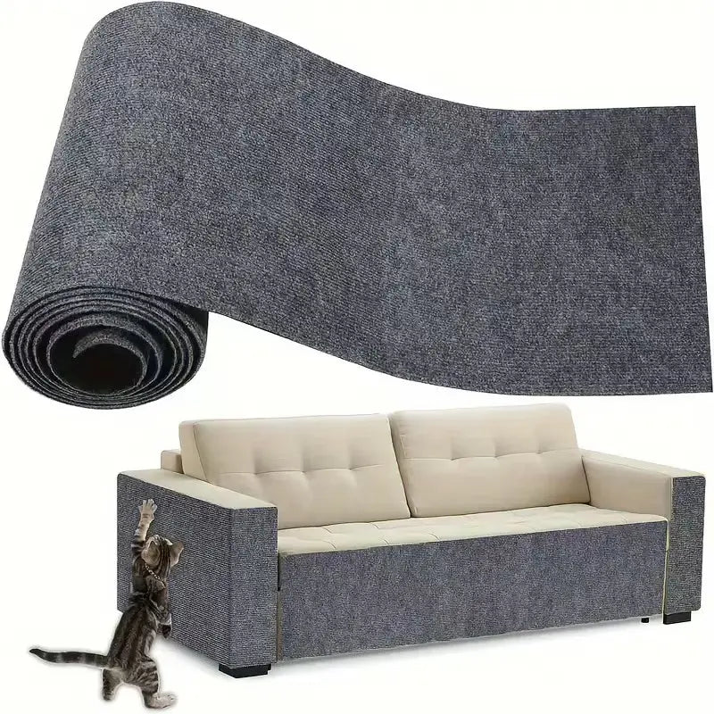 11.85" x 39.3" Anti-Scratch Protective Tape for Home Decor - Easy-Install Iridescent Stained Glass Decorative Sticker for Furniture, Leather Couch Arms, Corners, and Windows