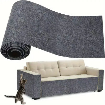 11.85" x 39.3" Anti-Scratch Protective Tape for Home Decor - Easy-Install Iridescent Stained Glass Decorative Sticker for Furniture, Leather Couch Arms, Corners, and Windows