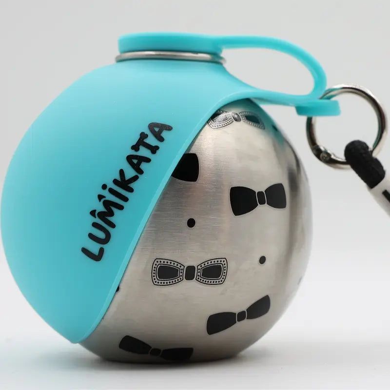Lumikata 2-In-1 Portable Dog Water Bottle - 10Oz Stainless Steel, Silicone Foldable Bowl Mode, Leak-Proof Water Ball, Small Dog Walking & Pet Feeding Supplies, Water Bottles