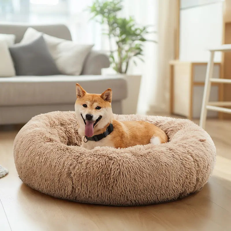 Sweetcrispy Large Orthopedic Memory Foam Dog Sofa Bed with 3-Sided Bolsters, Waterproof Detachable Cover, Non-Slip Base, and Enhanced Joint Relief - 20" L x 24" W x 8" H